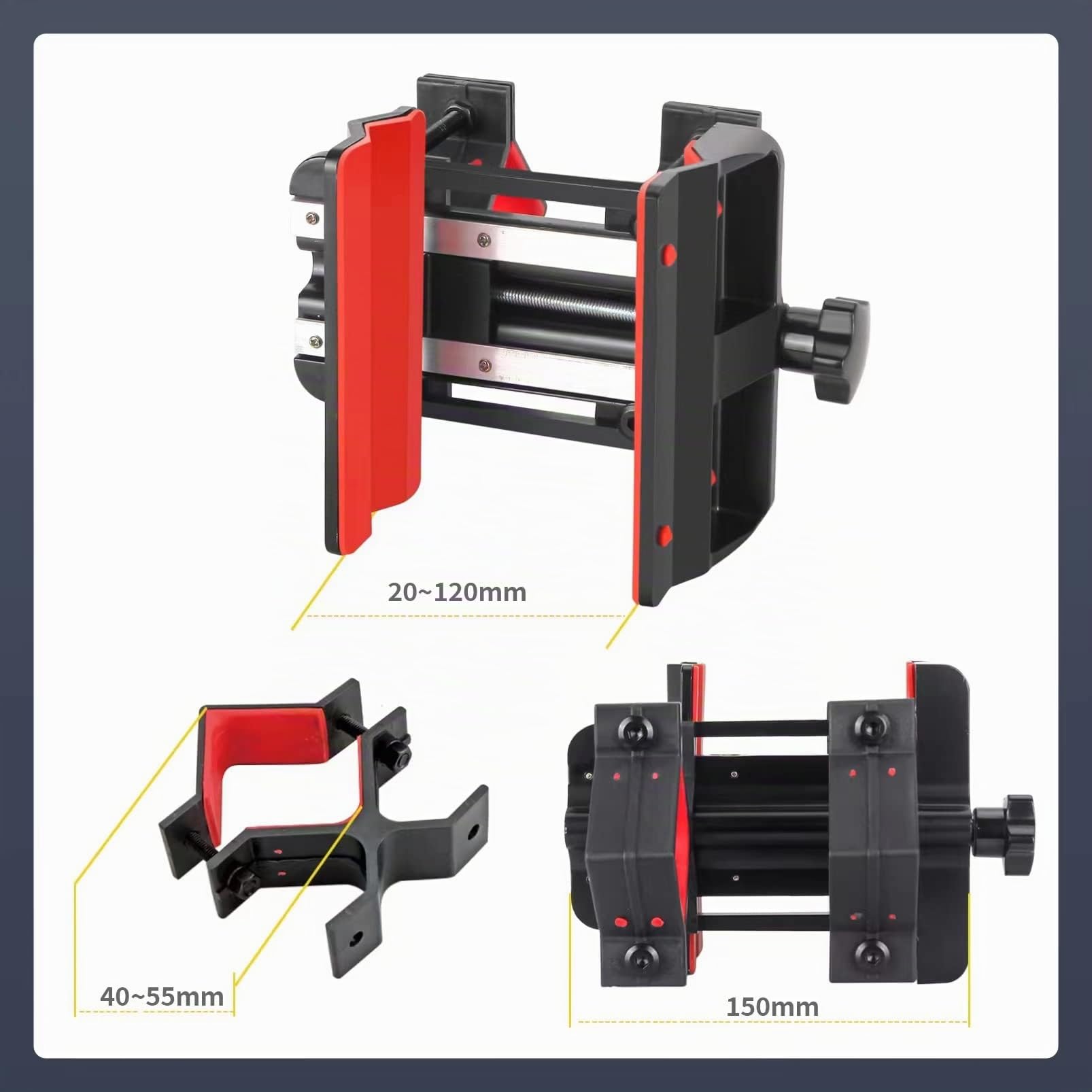 Supporto per pistola da massaggio senza mani per la schiena, supporto per pistola da massaggio muscolare a percussione per automassaggio, compatibile con la maggior parte delle pistole da massaggio