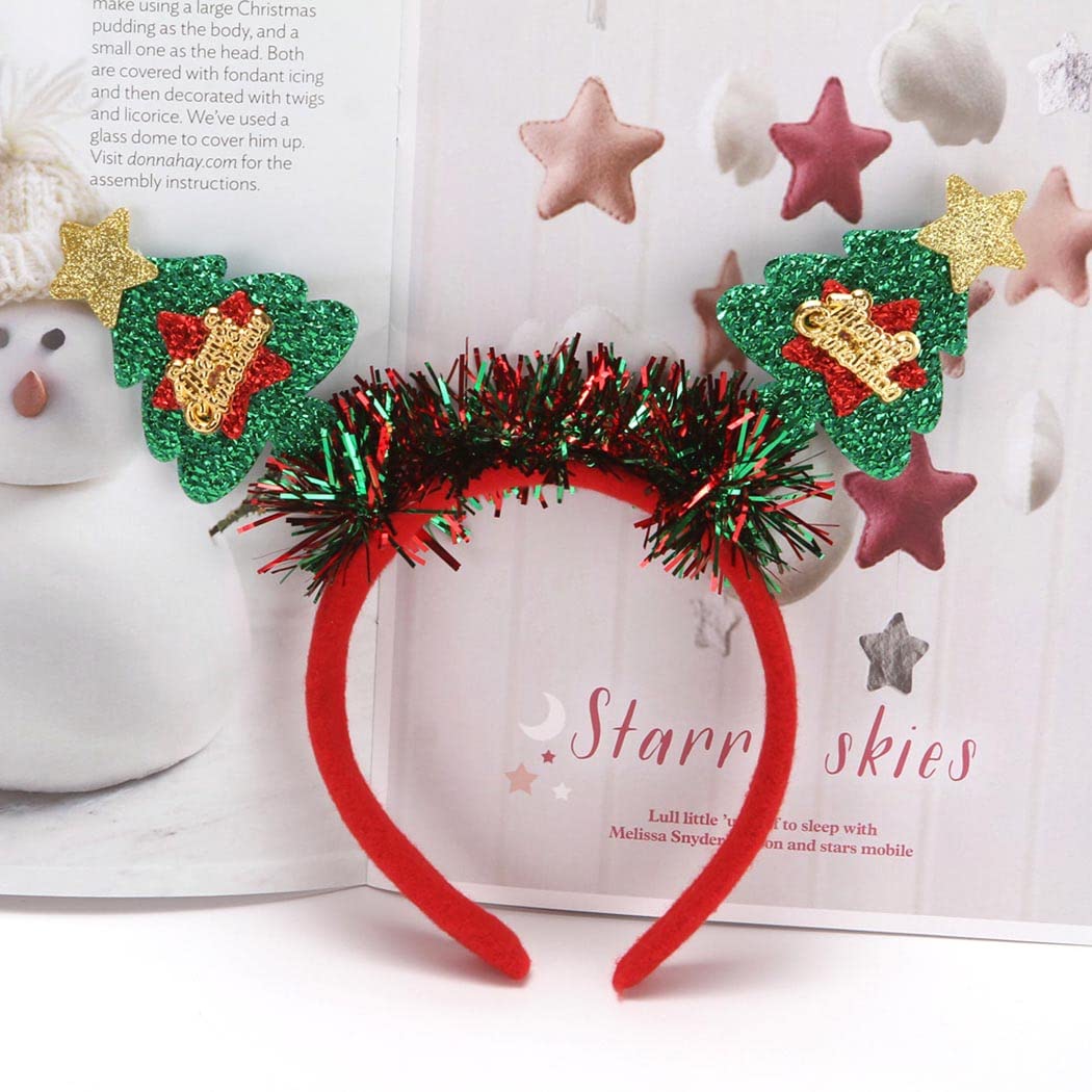 CLOACE Christmas Headband Hairhood for women