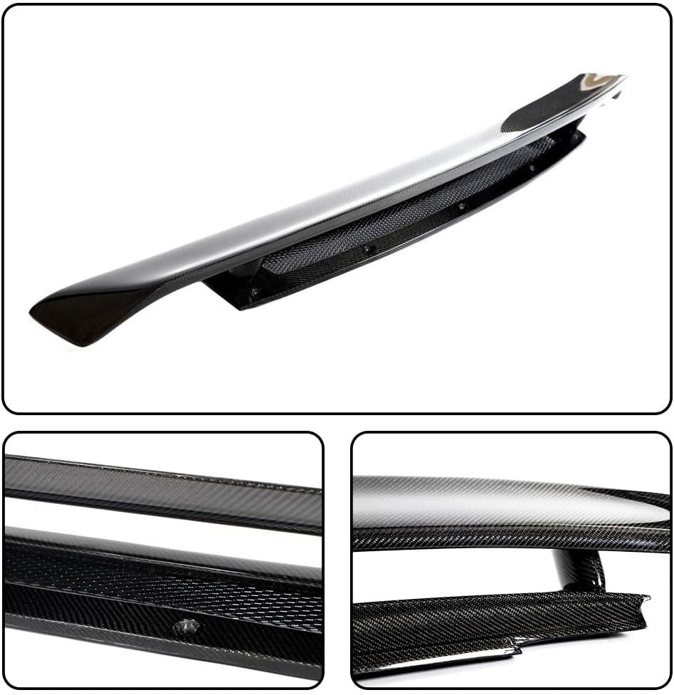Real Carbon Fiber Trunk Spoiler Compatible with Audi Gen 1 R8 GT V8 V10 2008-2015 Racing Rear Boot Lid Highkick Wing Lip Factory Outlet