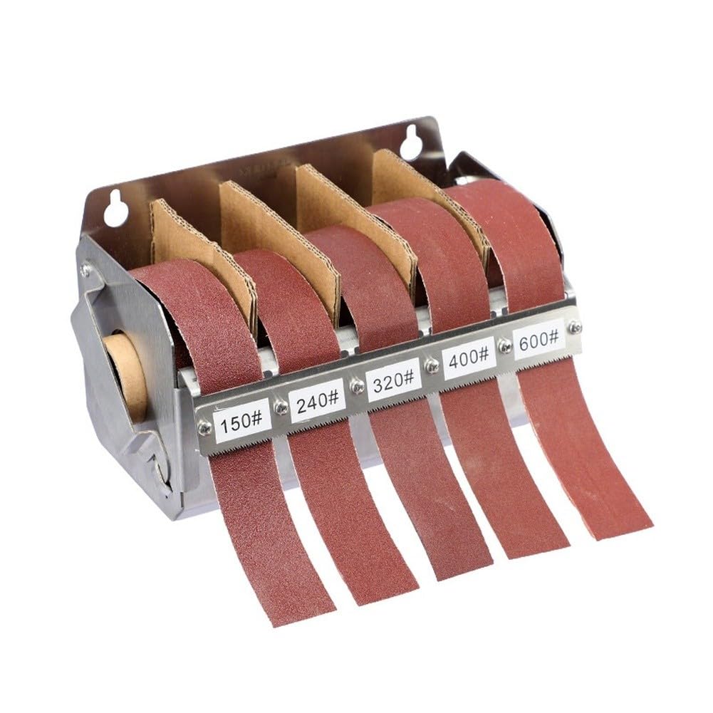 Bande abrasive en acier inoxydable boîte 5 fentes ponçage jade réparation automobile métal