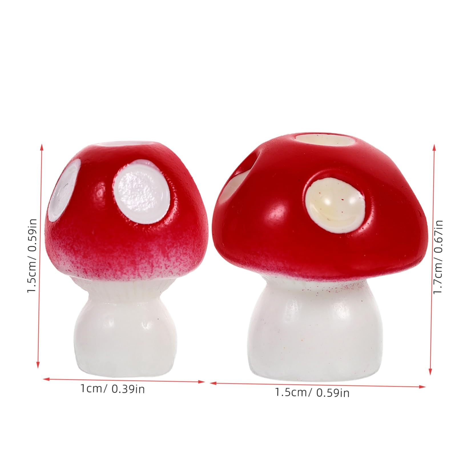 50 Funghi Decorativi In Miniatura – Statuette In Resina Per Giardino Fatato, Terrario, Acquario E Casa Delle Bambole