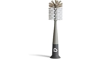 Munchkin Bristle Bottle Brush Holder: Modern Design in Grey