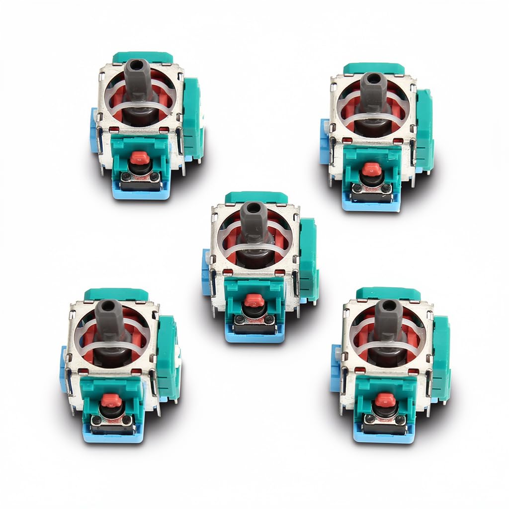 Dpofirs 5pcs Analog 3D Joysticks Replacement For Controller, 3D Analog Sensor Wheel Thumb Sticks Joystick Rocker Module Replacement For Gamepad