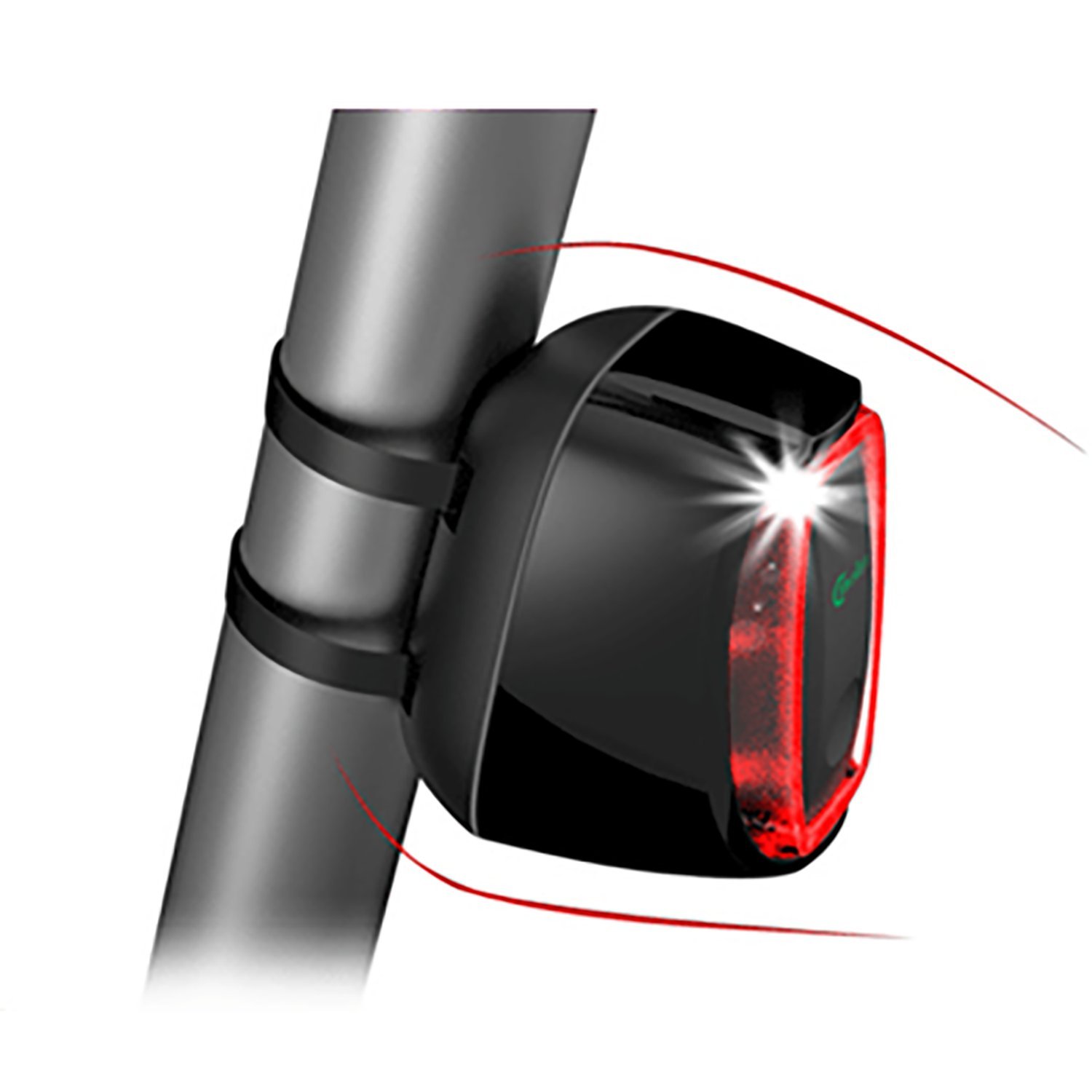 Meilan X6 Smart Bike Tail LED Flashing Light USB Rechargealbe Quick Release with Motion and Daylight Sensor for BMX Bike, Moutain Bike, Road Bicycle, Hybrid Bike and Cruiser Bike 50 Lumens