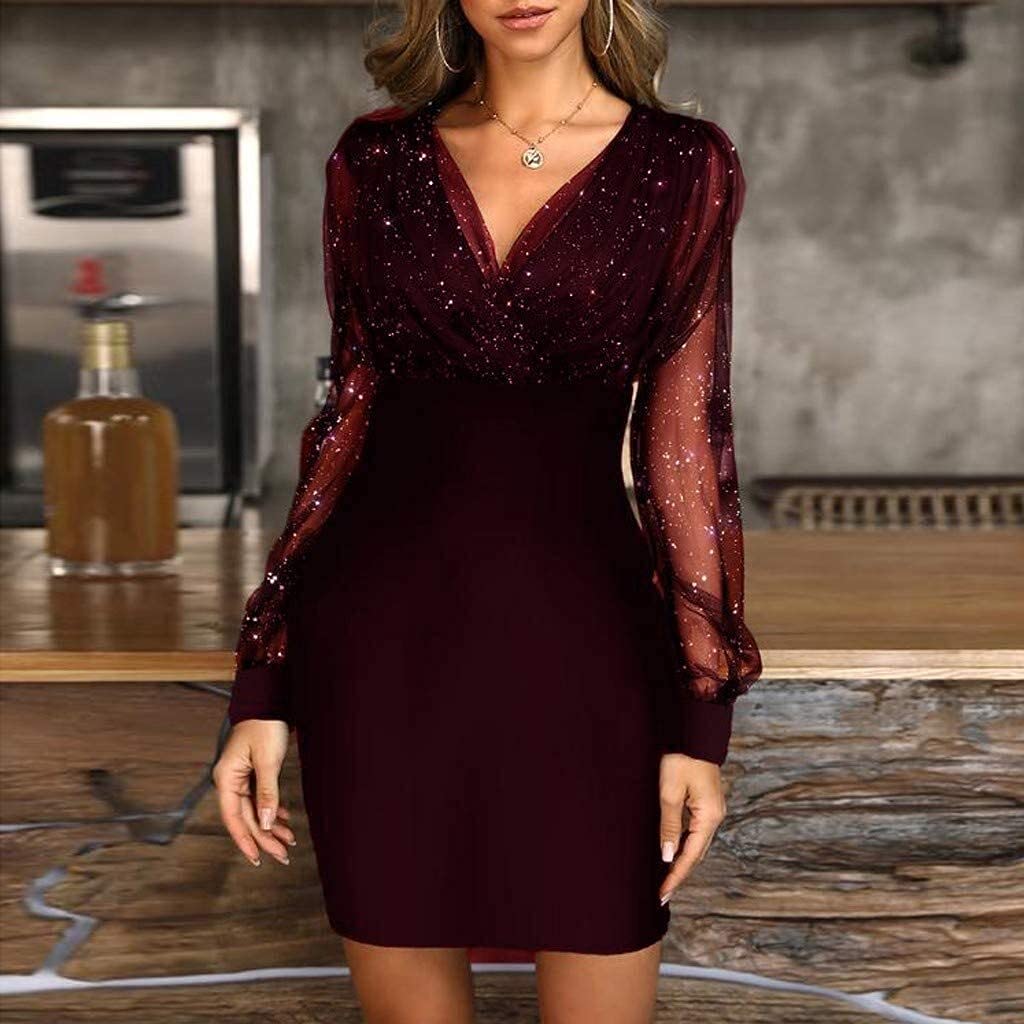 Christmas Dresses For Women Cocktail Dress Womens Black Dress Winter  Graduation Dress (Color : Wine, Size : XXL) : Amazon.co.uk: Fashion