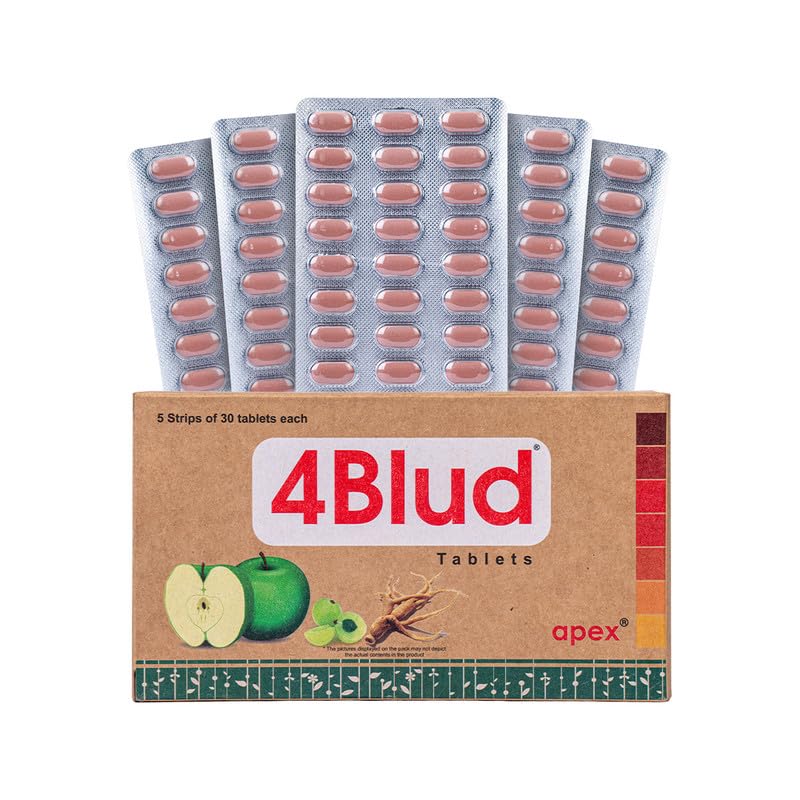 Image of Green Milk 4Blud Tablets | Ayurvedic Blood Wellness & Iron Support | Helps Maintain Healthy Blood Purity, Circulation & Vitality | Natural Blood Detox & Immunity Support for Men & Women | 5x30 Tablets