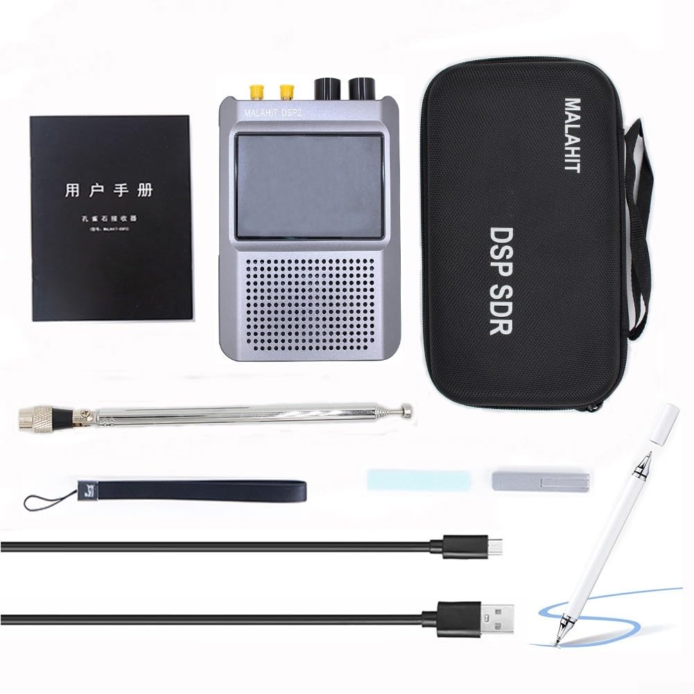 Malachit-Empfänger-Radio, Firmware 2.30 Malahit-DSP2 Malachit-Empfängerradio, 3,5-Zoll-Touch-LCD-Bildschirm, Unterstützt AM, SSB, DSB, CW, NFM, WFM