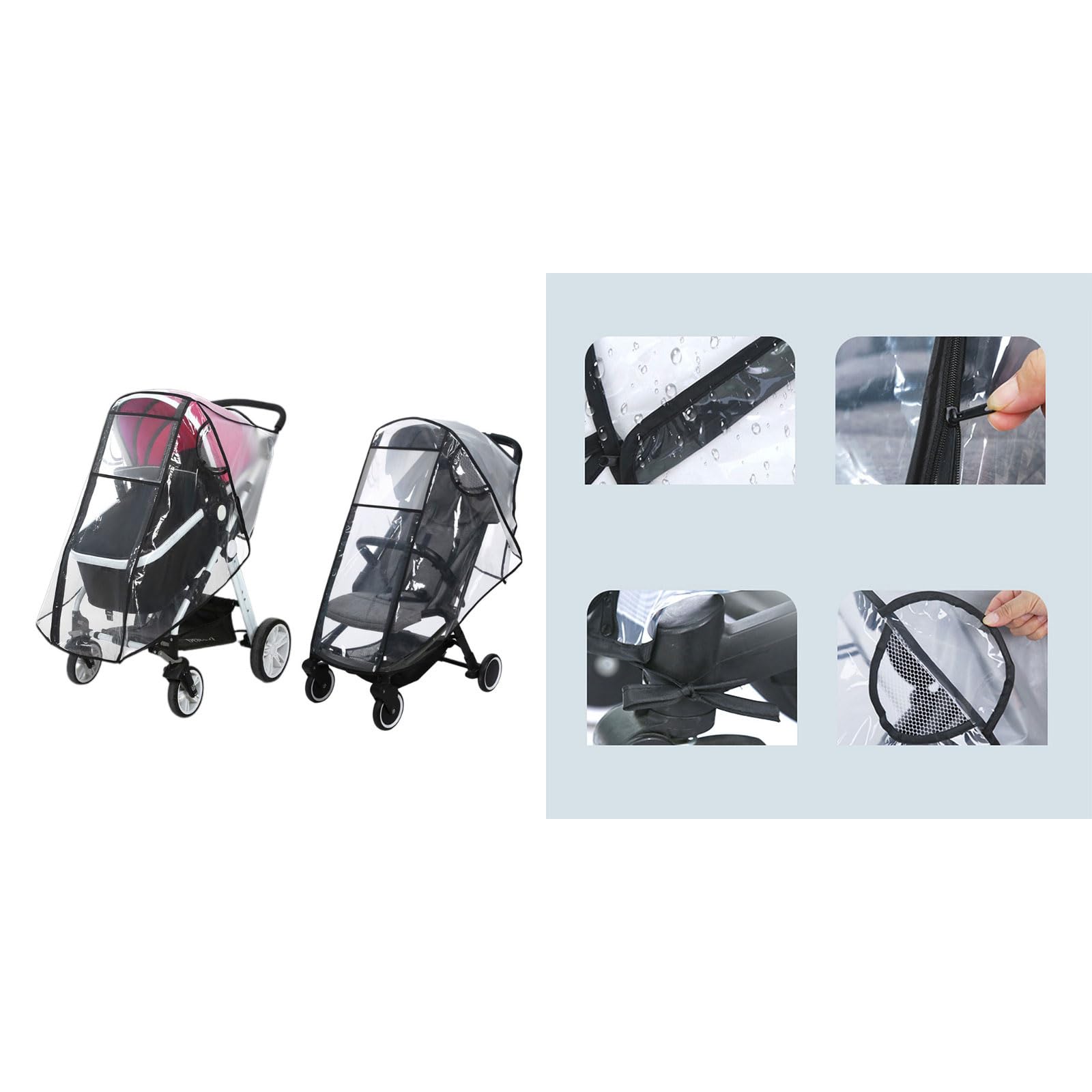 Rain Pushchair Rain Lightweight & Tear for Your Baby