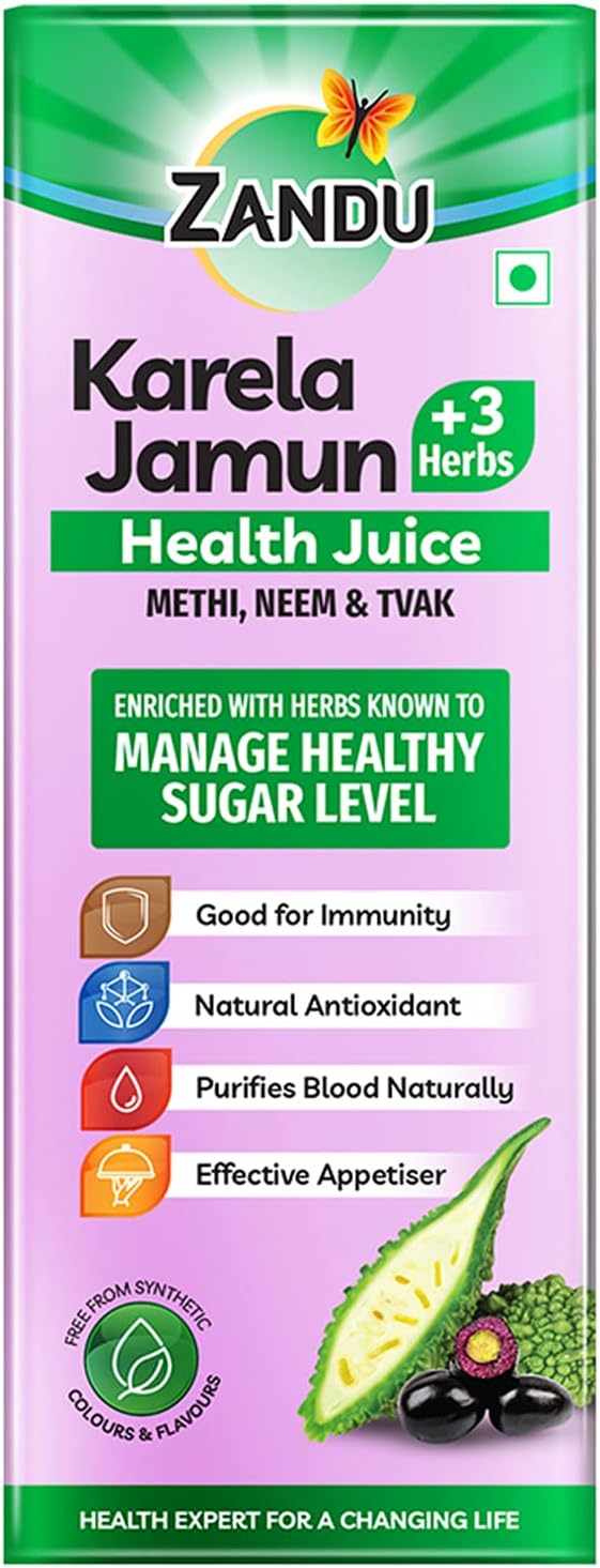 Ayurvedic Karela Jamun +3 Herbs Health Juice by ZANDU