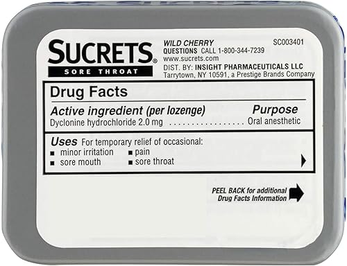 Miniatura 5 de Sucrets Dolor de garganta y tos Vapor Cherry 18 cada uno