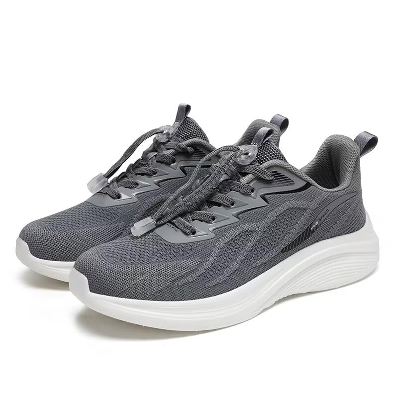 Women's Running Shoes for Women Lightweight Non Slip Walking Shoes Workout Sport Tennis Sneakers Work Shoes Grey Size 92