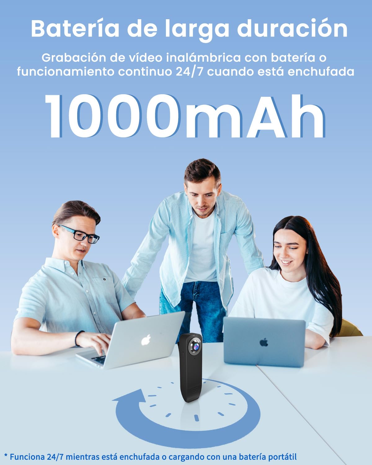 Bextgoo Mini Camara Espia sin WiFi, 1080P Body CAM con TF de 64 GB Bodycam | camara espia bateria larga duracion 1000mAh, camara corporal Visión Nocturna y Detección de Movimiento