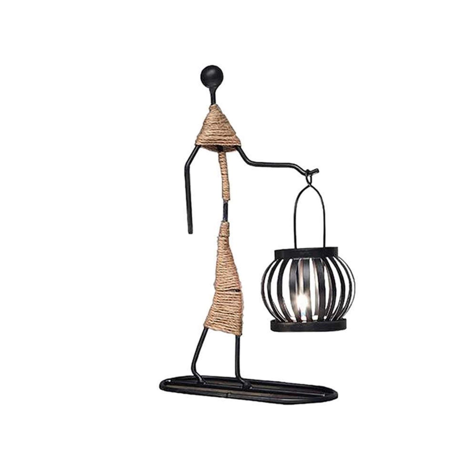 Metallo Nordic Candlestick Carattere Astratto Scultura Scultura Candela