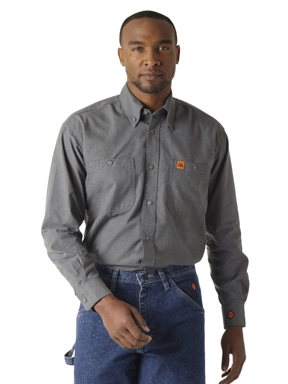 Wrangler Men's Riggs Workwear Flame Resistant Two Pocket Work Shirt