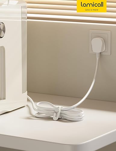 Miniatura 7 de Paquete de 10 bridas de silicona para cables, organizador de bridas elásticas de Lamicall para viajes, artículos imprescindibles para viajes,