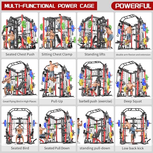 User working out with L07 Power Cage
