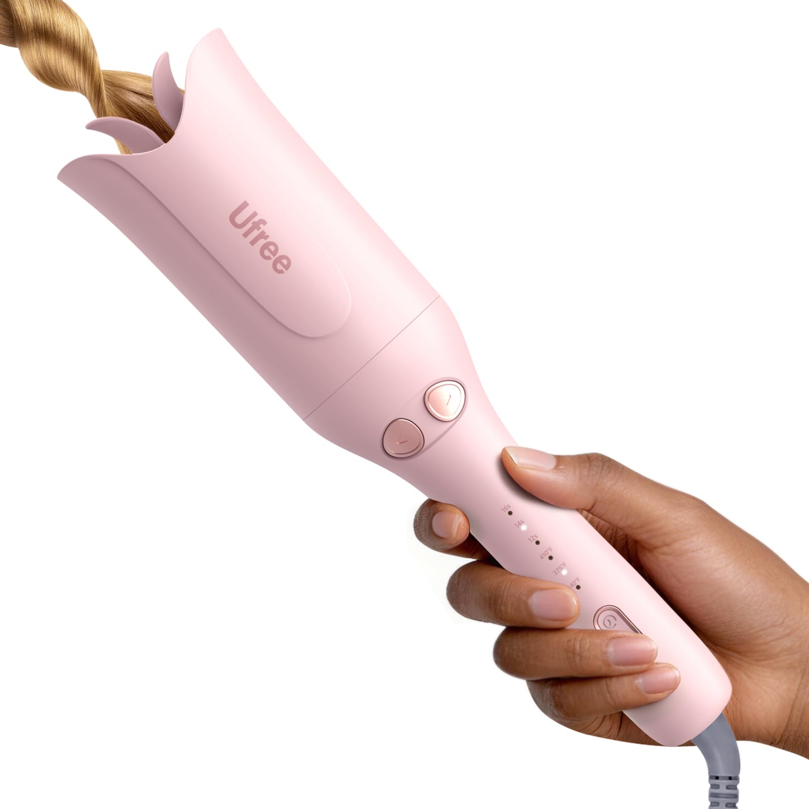 Ufree Automatic Rotating Curling Iron, 1 Inch Hair Curler, 3 Timer Settings
