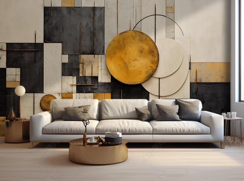 Papier peint intissé pour masquer imperfections mur salon poster géant