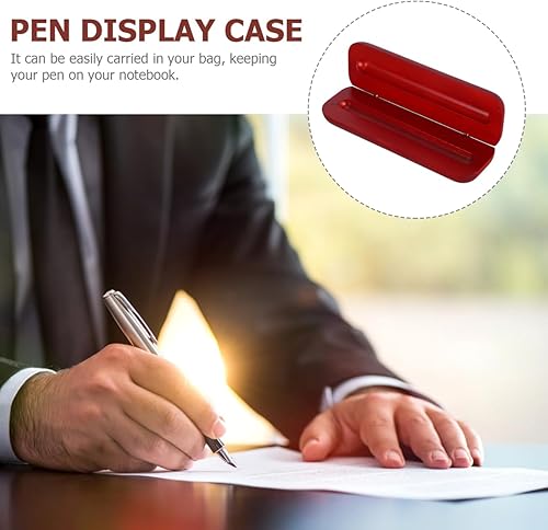 Miniatura 4 de STOBOK Estuche para bolígrafo de gel líquido de madera, caja de regalo para oficina de negocios, pulsera larga, caja de collar, colección de joyas,