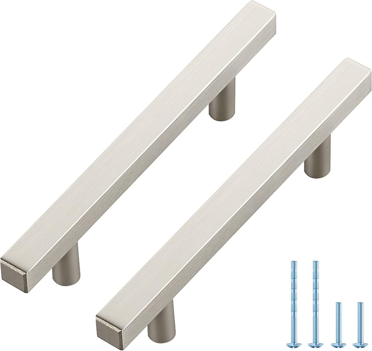 10 Pack 6 Inch Brushed Nickel Handles for and Drawers