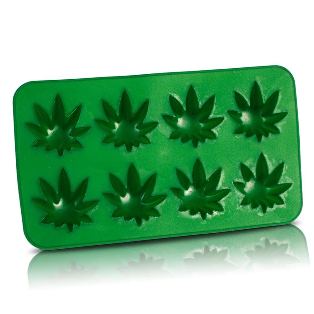 Cannabis Leaf Mould ice Cube Tray Joke Gift