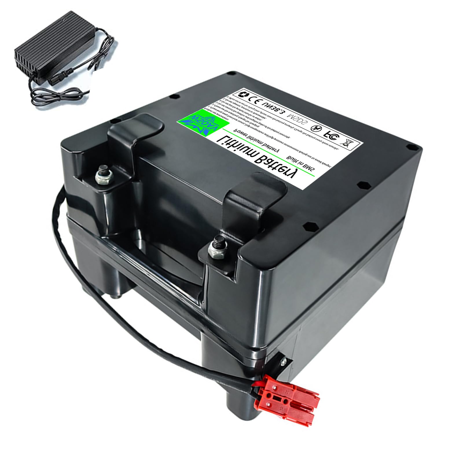 WSDAV Lithium Battery 24 Volt Electric Wheelchair Battery 24V 15AH 20AH 25AH 30AH 35AH 40AH Lithium Iron Phosphate Batteries with Charger,24V 40AH