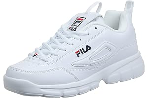 Fila Men's White Disruptor II Premium Casual Sneaker