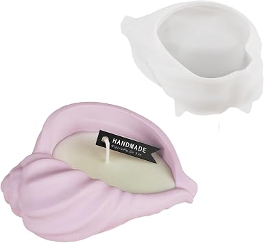 Shell-Shaped Silicone Mold for Resin, Plaster, Wax & Cement | Makes Trinket Box or Candle Holder Form MeTM