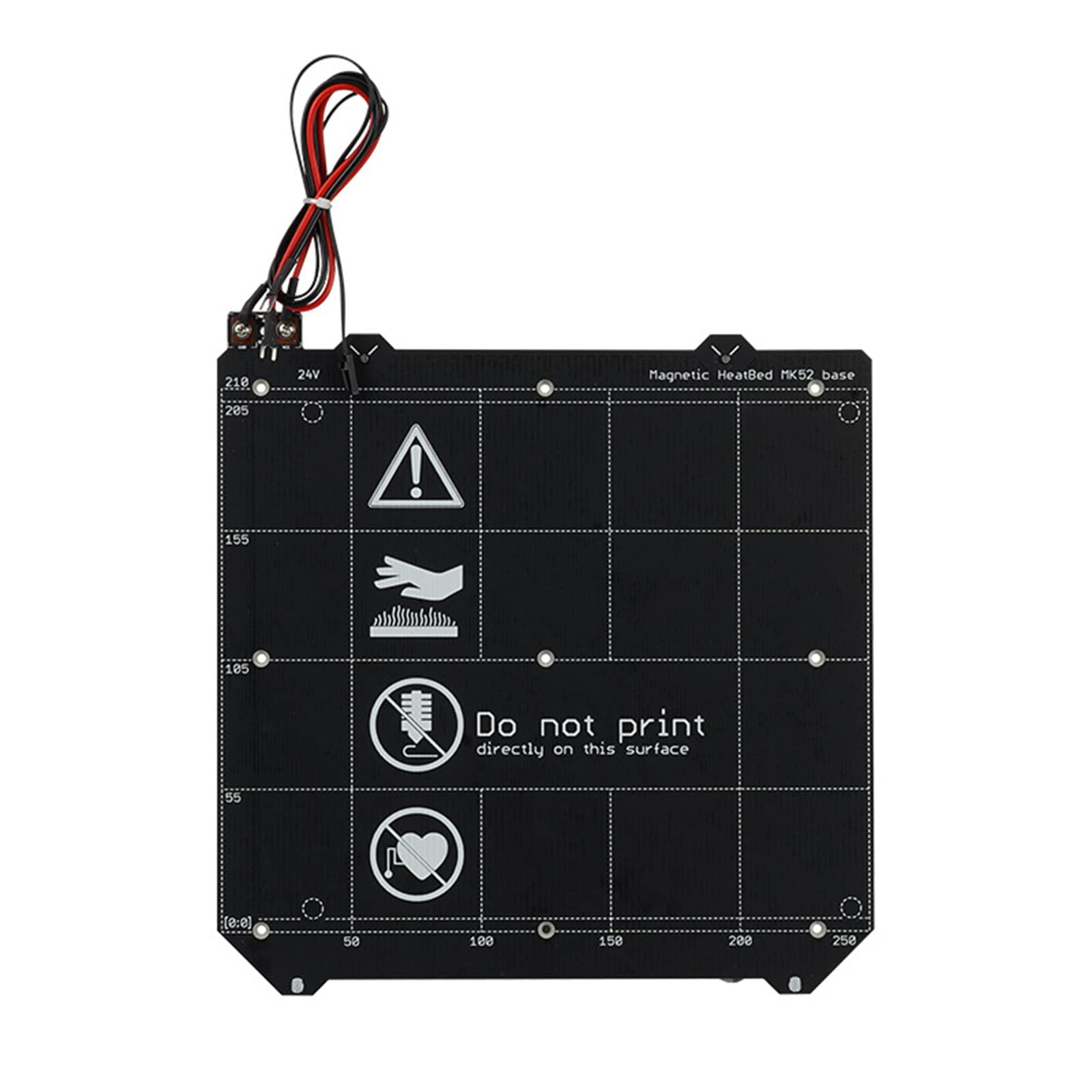 Heizbett 3D Drucker Ersatz Heißbett 220W 24V für Prusa MK52 MK2.5 MK3 MK3S MK3S +