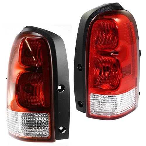 KarParts360 Par de luces traseras Saturn Relay 2005 2006 2007 para lado del conductor y del pasajero con bombillas para GM2800183 GM2801183