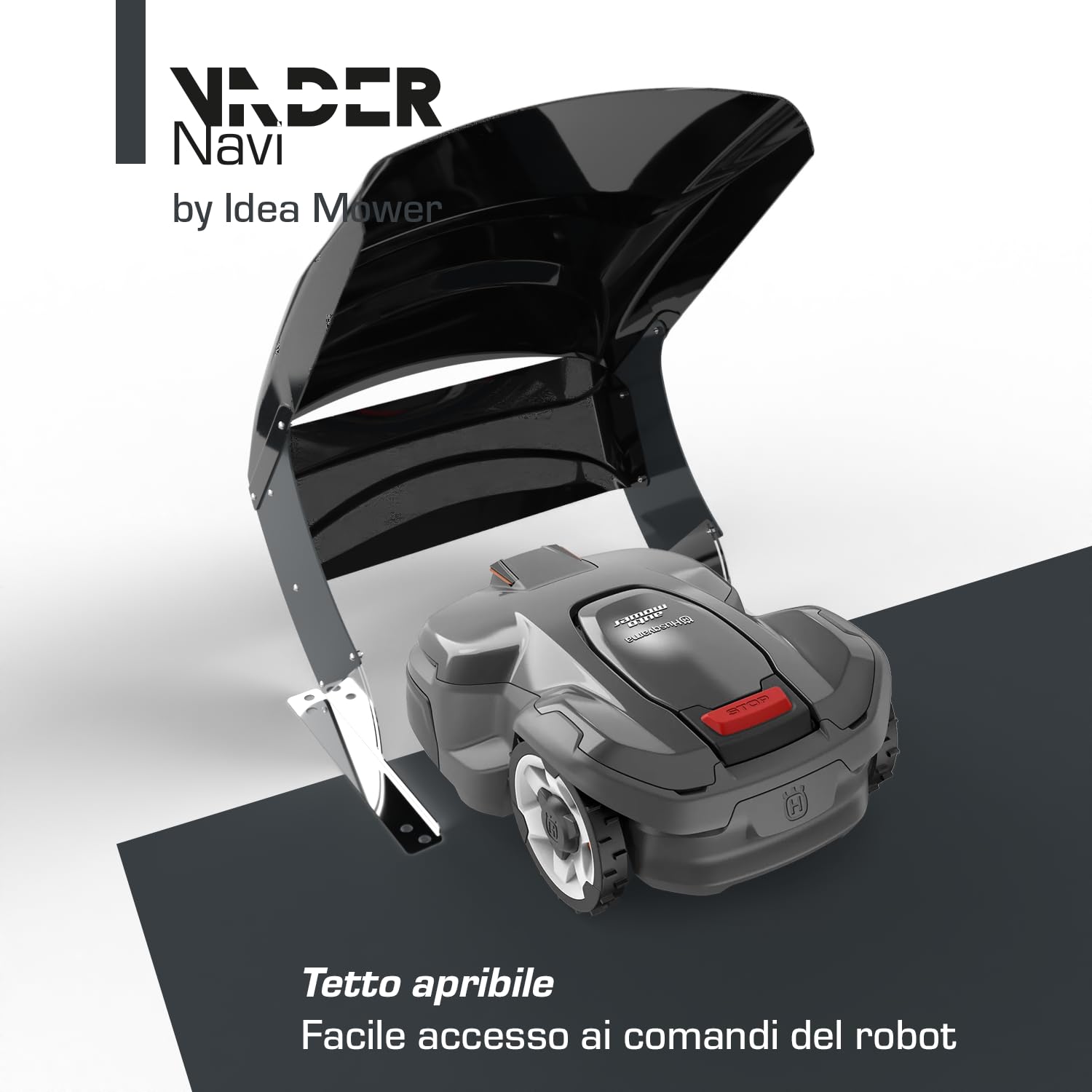 Garage Robot Tagliaerba VADER + lame di ricambio Premium in omaggio - Compatibile con Husquarna Automower