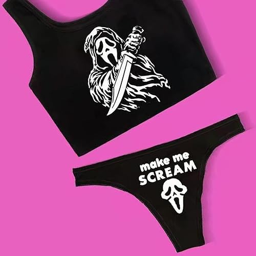 Miniatura 4 de El clásico esqueleto estampado damas trajes de baño de playa conjunto de bikini de verano traje de baño de mujer bikini conjunto de verano traje