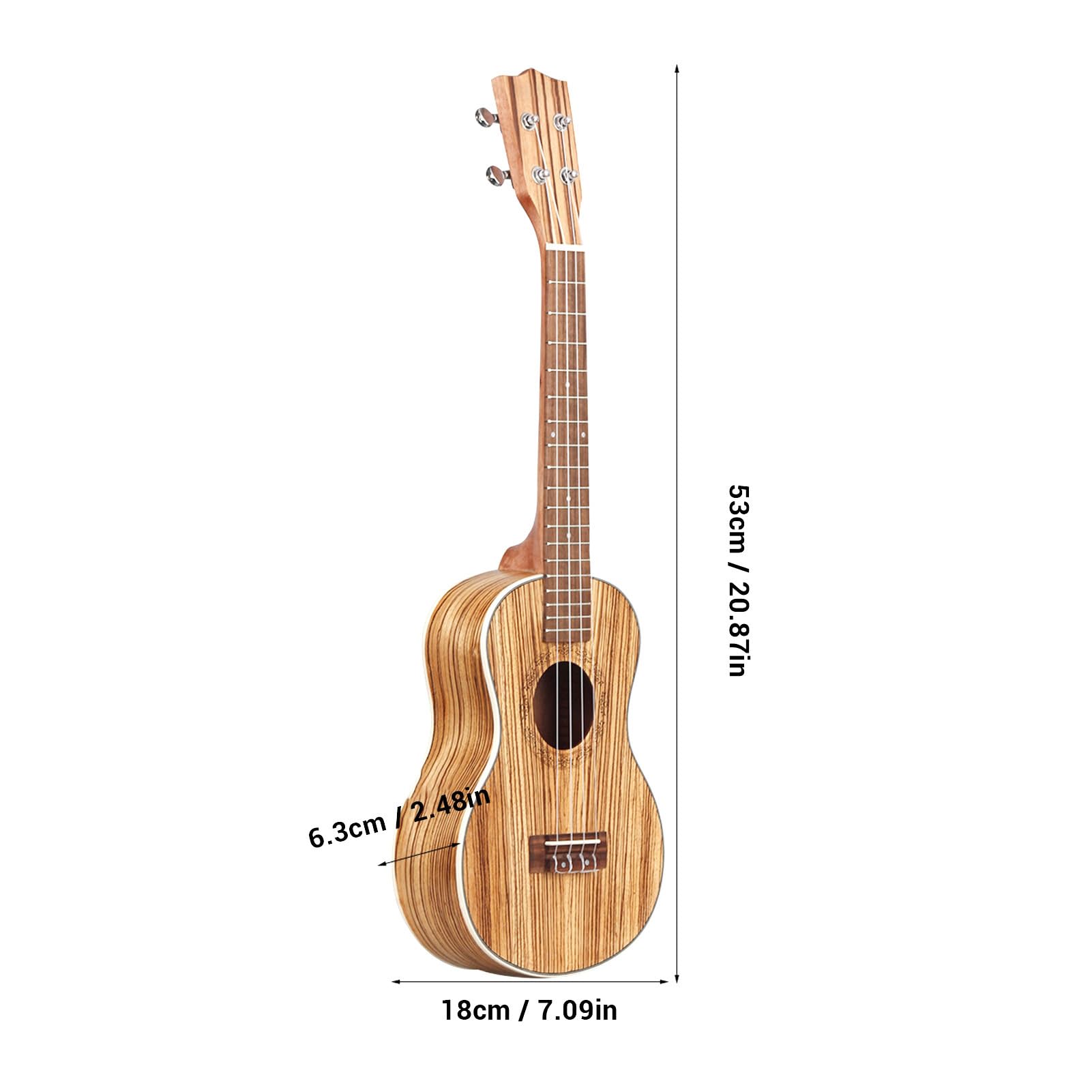 Ukulele, Strumento Musicale Ukulele da 21 Pollici Set Kazoo a 4 Corde Kit per Principianti Ideale per Compleanni, Natale, Inaugurazione della Casa, Laurea