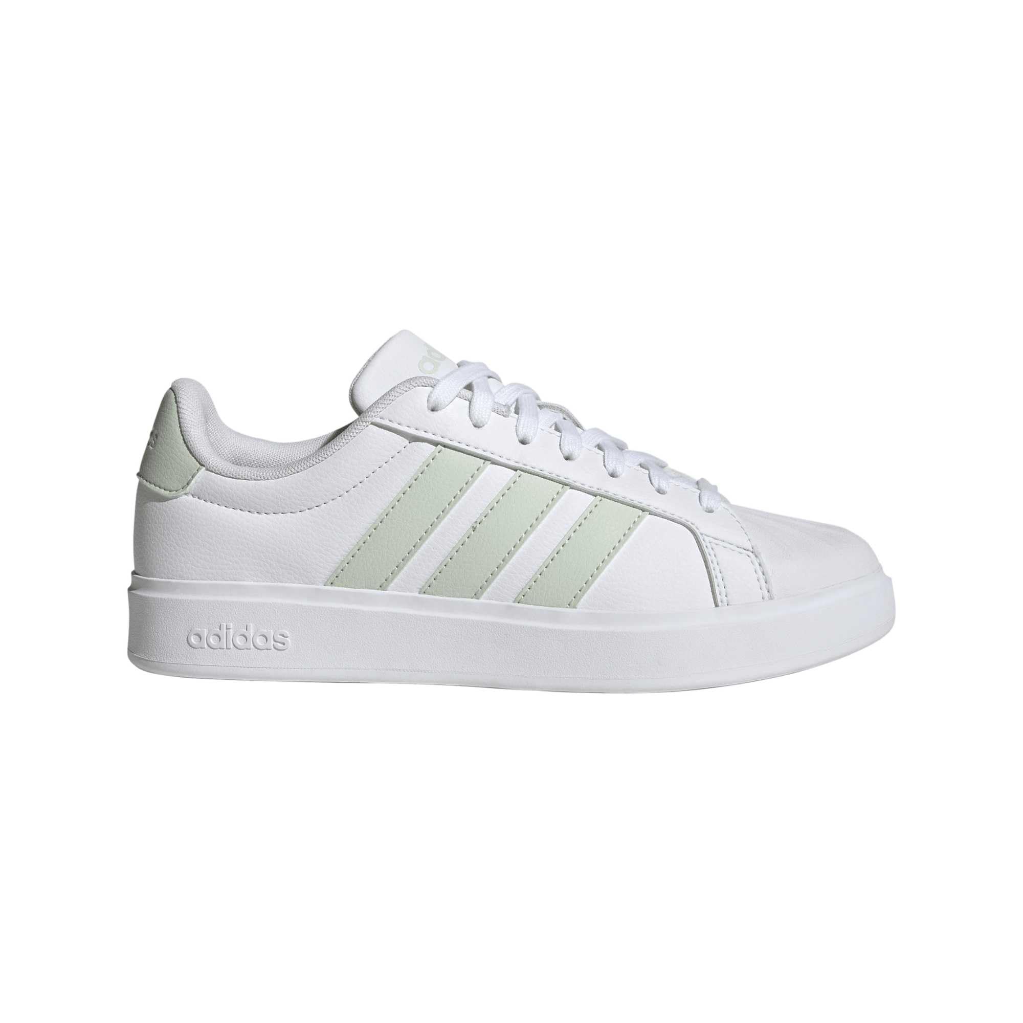 adidas Damen STREETTALK Shoes, FTWR White/Linen Green/FTWR White, 42 2/3 EU
