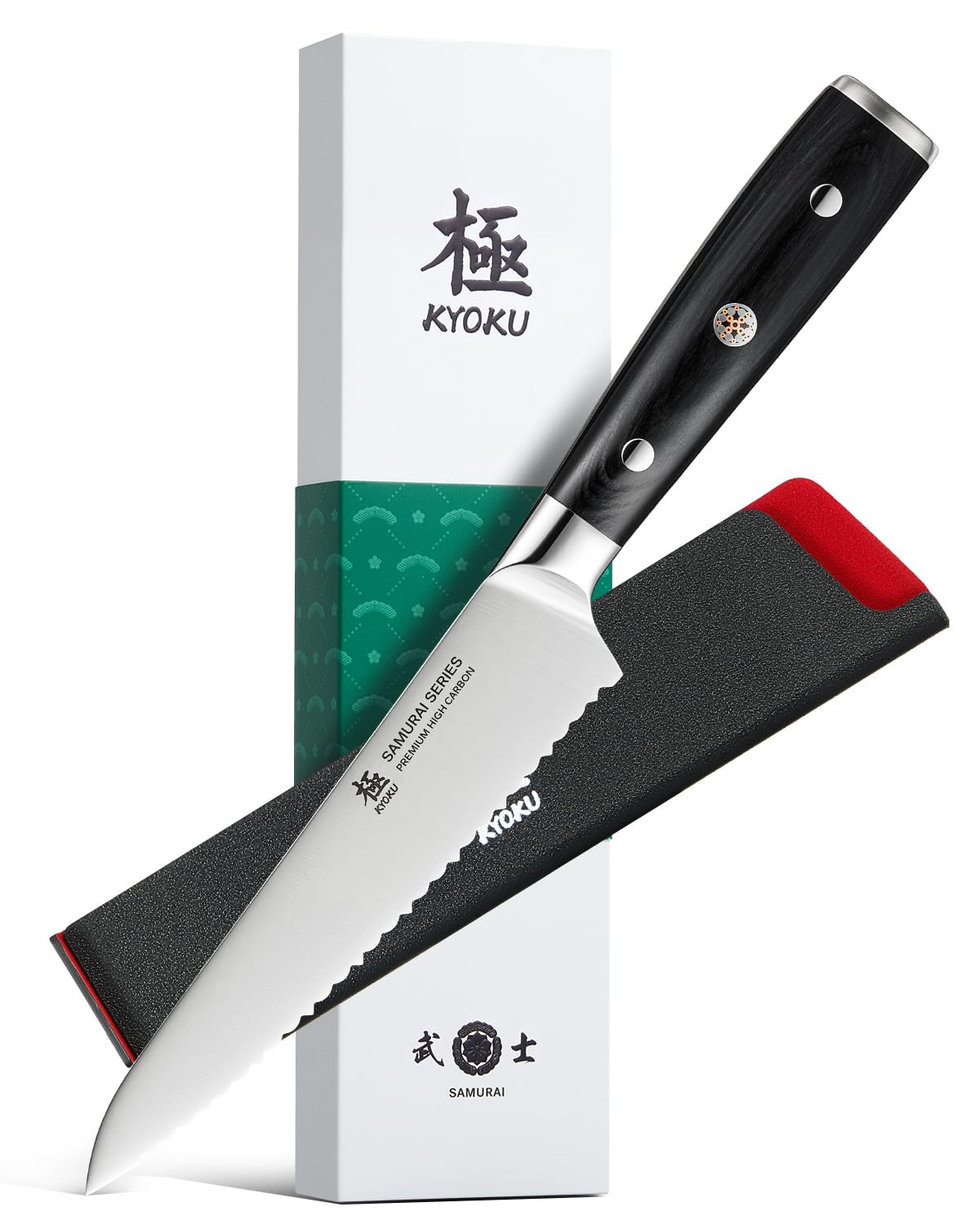 KYOKU 5.5" Serrated Utility Knife - German Steel Tomato Sandwich Knife