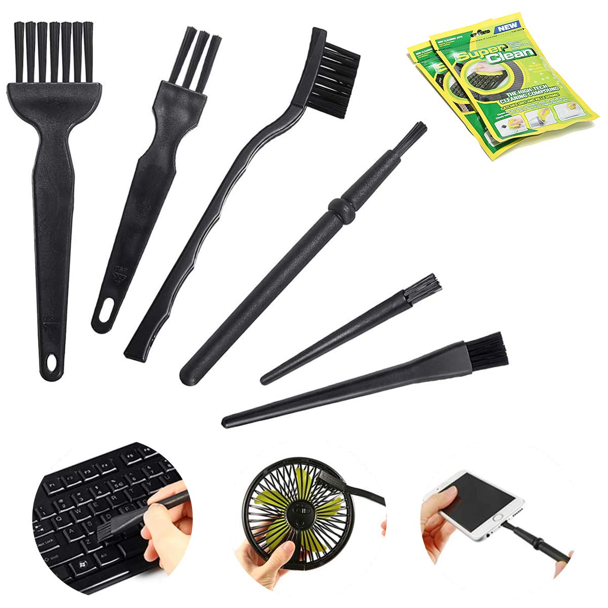 Buy MECO ELEVERDE Keyboard Cleaning Brush Electronic Cleaning Kit, 7