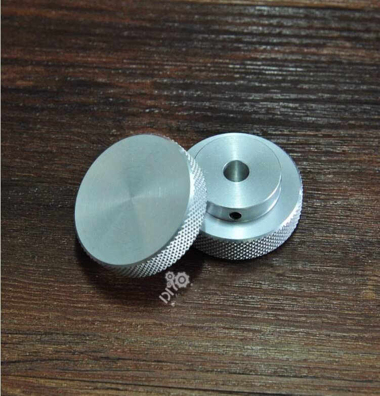 Knurled Hand Wheel, Knob Net Pattern, Inner Holes are Optional - (Bore Diameter: 4mm/ Width: Outer Diameter 30mm)