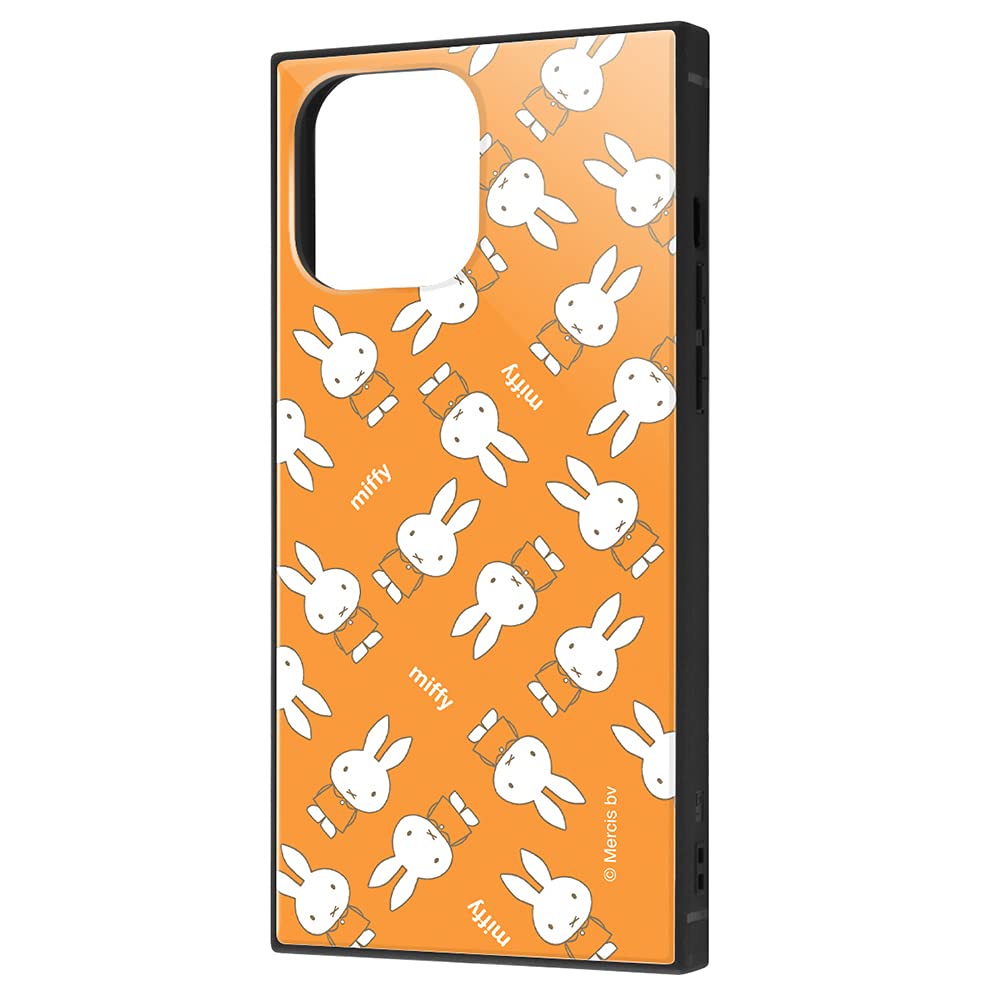 イングレム Inglem iPhone 13 Pro Max Case, Shockproof, Cover, KAKU Miffy Orange