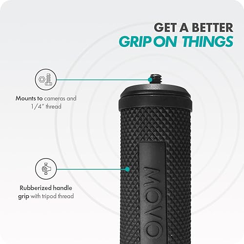 Miniatura 5 de Movo SM6H Ultraflex Premium - Soporte de choque para micrófonos de escopeta con mango de agarre, compatible con Rode NTG Series, Sennheiser MKE600,