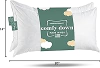 Vista 8 de ComfyDown Cojín decorativo de 14 x 20 pulgadas, relleno de plumas y plumas, funda 100% algodón de 233 hilos, relleno de almohada rectangular