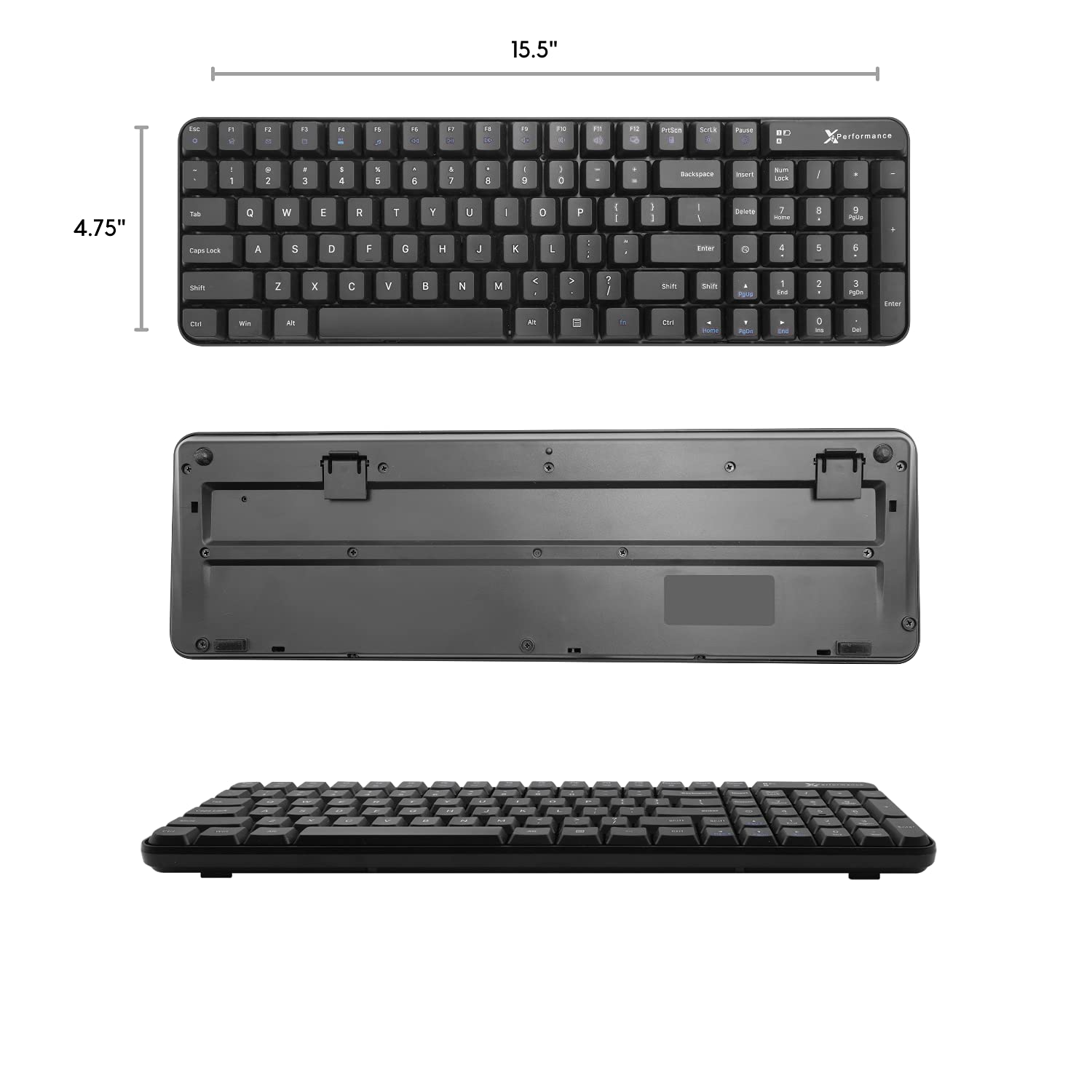 Wireless Keyboard for Laptop or Desktop, X9 Performance Small Wireless