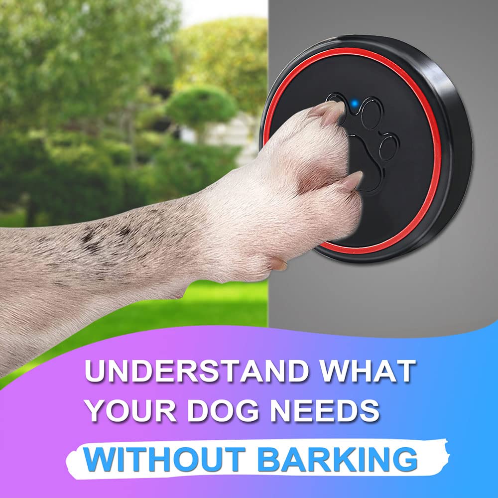 ChunHee Dog Door Bell Wireless Dog Doorbells with Warterproof Touch Button Dog Bells for Potty Training,2.3 inches Button