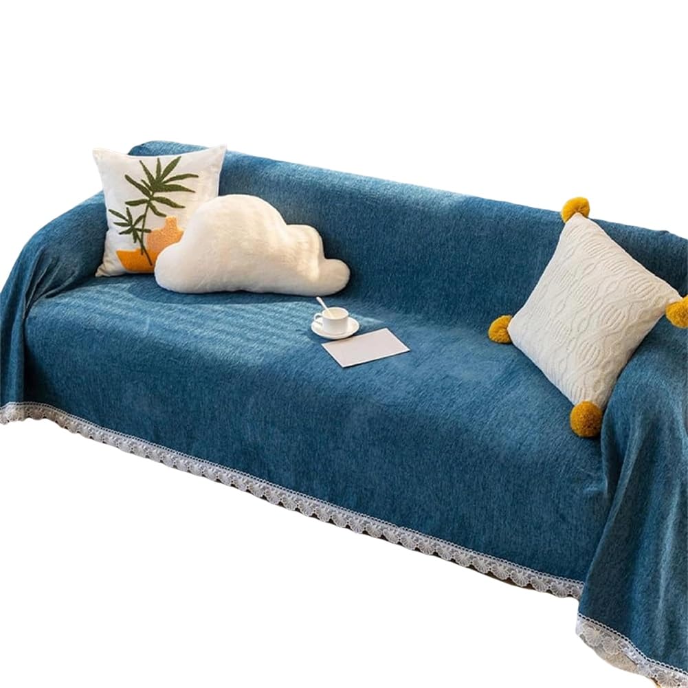 CTRLZS Sectional Sofa Covers, Thick Chenille Sofa Covers, Modern Simple Fringe Edge Sofa Covers, Sofa Protectors