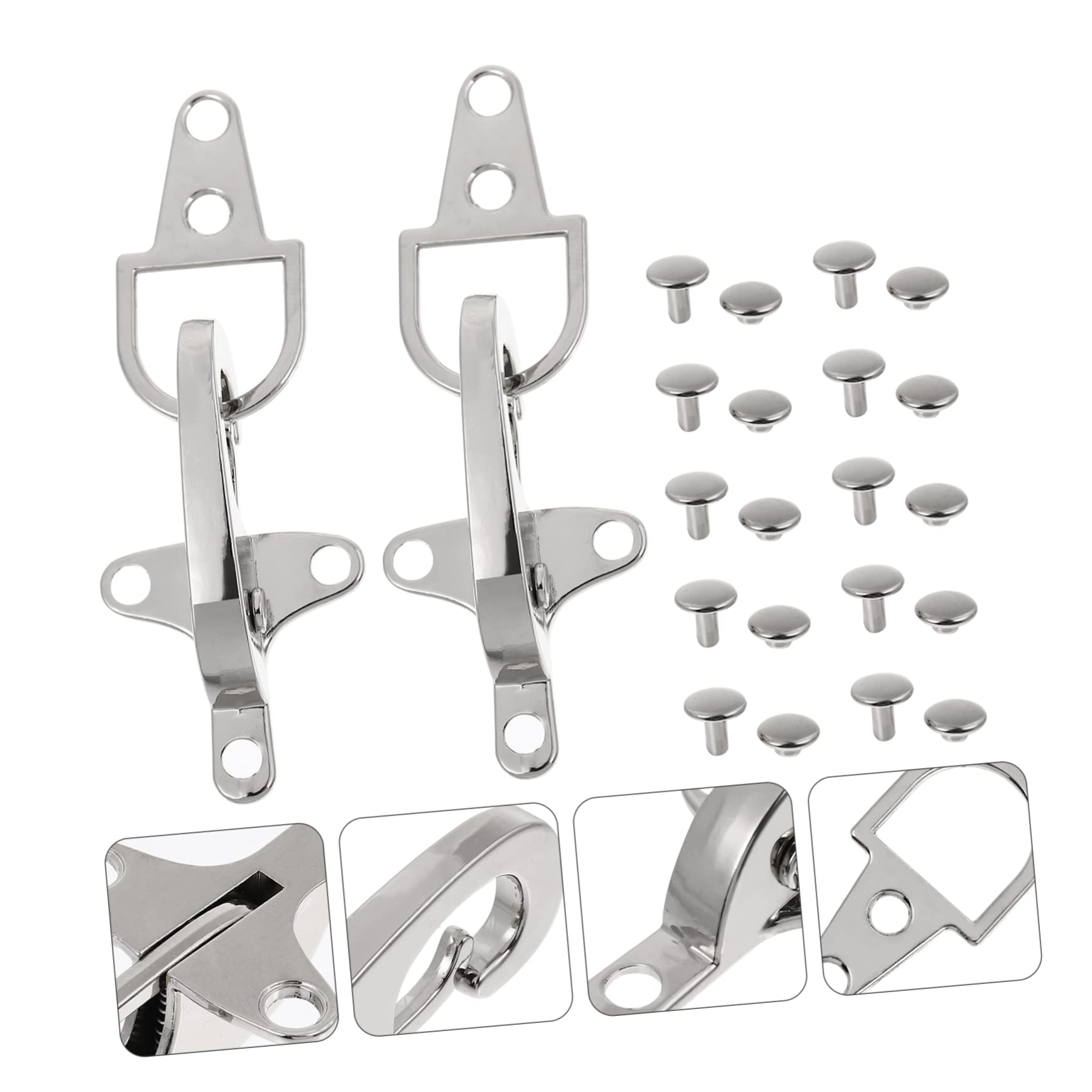 SHINEOFI 5 Juegos Hebilla Cierres Accesorios Para Botones De Bricolaje Broche De Cinturón Botón De Cinturón Fasteners Encuadernacion Cinturon Conector De Botones De Cinturón 2 Pares * 5