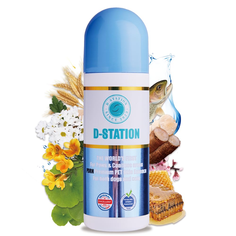 PDRN Pet Skin Essence – Premium Abdomen & Bottom Paw Balm, Hydrates, Protects & Soothes Dry, Cracked Paws, Rough Skin & Calluses for Dogs & Cats, Gentle & Non-Irritating (2.87 oz)