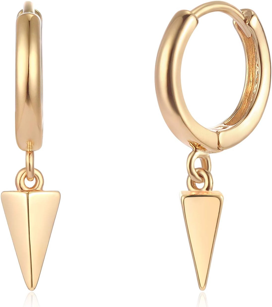 Gold Heart Hoop Earrings Huggie Earrings for Women 14k Gold Plated Small Hoops Earrings