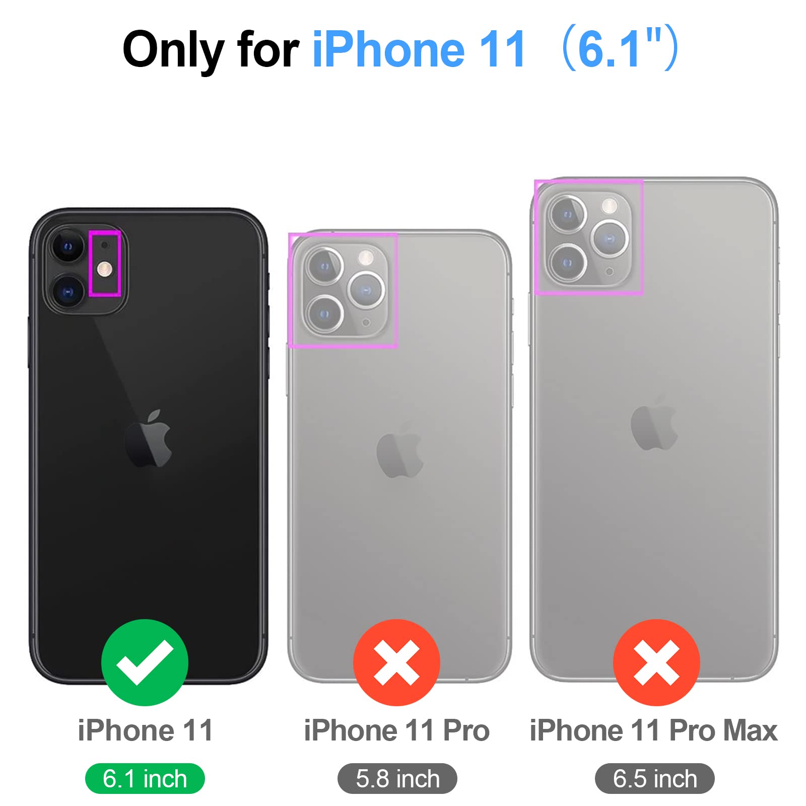 Antsturdy Compatible with iPhone 11 Wallet Case,RFID Blocking PU Leather Phone Case Women Men flip Shockproof Protective Cover Wrist Strap Zipper Credit Card Holder Slots,for Apple 11 6.1