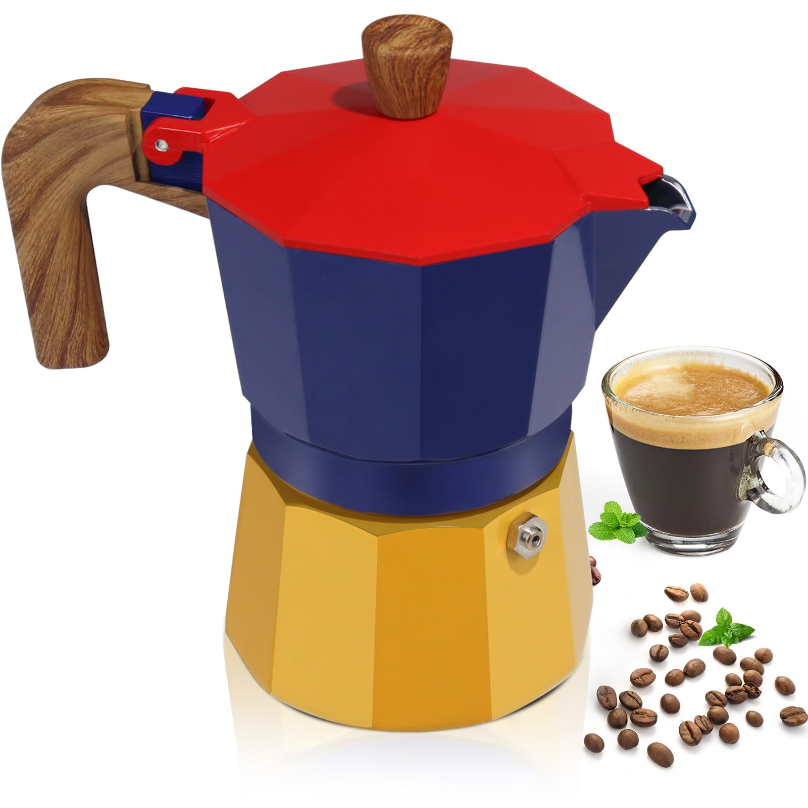 Aluminum 12 Cup 600ml Moka Pot Express Coffee Maker Stovetop