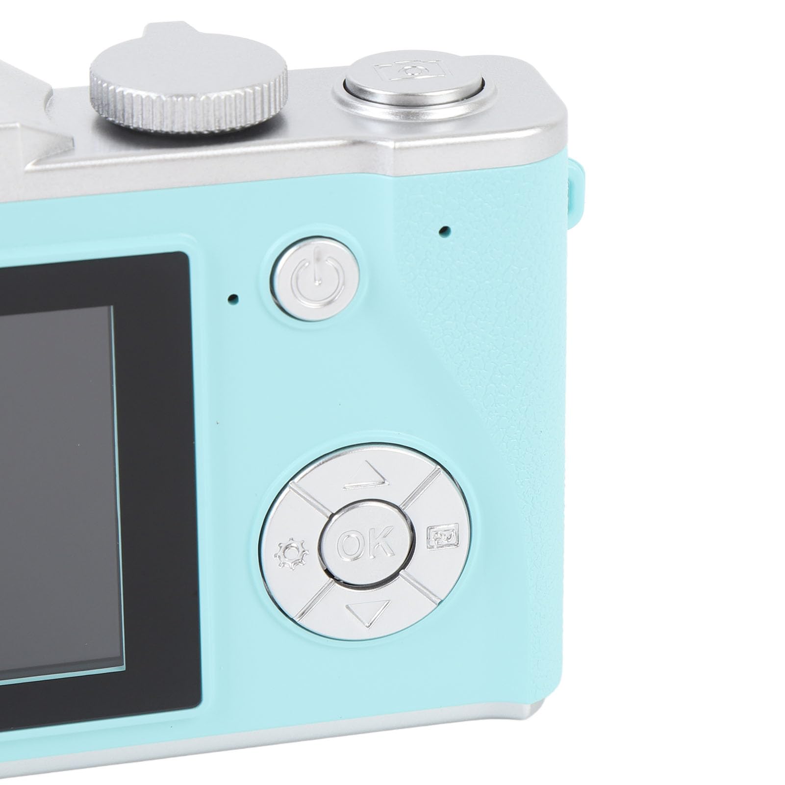 Fotocamera digitale 4K 64MP HD, fotocamera compatta da viaggio con schermo da 24 pollici, zoom digitale 16x, microfono integrato per adolescenti principianti, ideale per Natale, compleanno