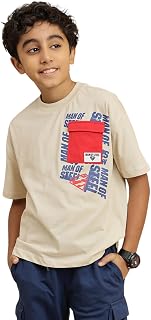 Kidsville Official Superman Printed Regular Fit Tshirt for Boys Price In India